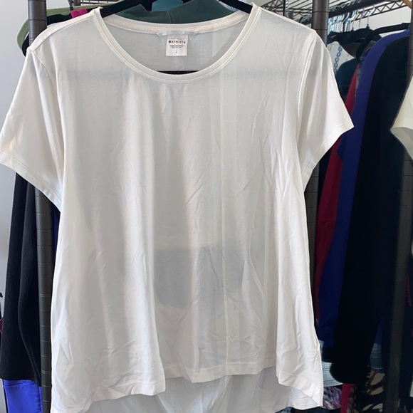 Athleta Tops - Athleta Classic White Tee with open back